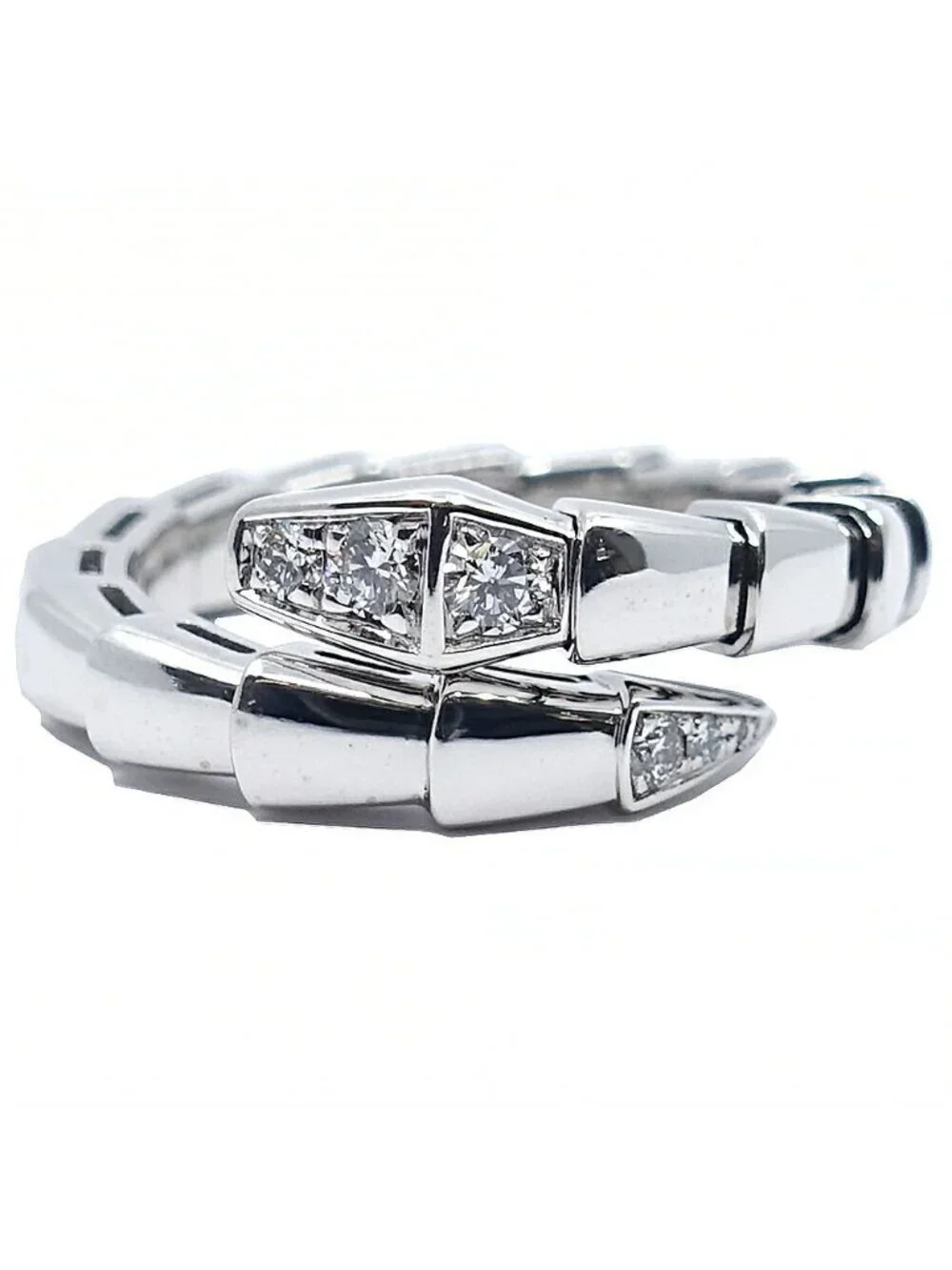 Bvlgari Ring Serpenti Viper Diamond No WG White Gold